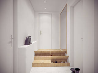 интерьер TRANSFIGURATOR, YOUR PROJECT YOUR PROJECT Corredores, halls e escadas minimalistas