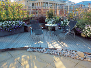 A Roof Garden, Chelsea, Bowles & Wyer Bowles & Wyer Moderner Balkon, Veranda & Terrasse