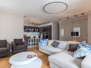 Двухуровневая квартира в стиле ар-деко, ARTteam ARTteam Living room