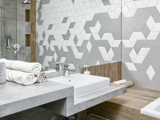 MIESZKANIE POKAZOWE NA OŁTASZYNIE, Q2Design Q2Design Scandinavian style bathroom