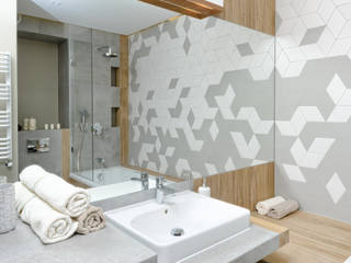 MIESZKANIE POKAZOWE NA OŁTASZYNIE, Q2Design Q2Design Salle de bain scandinave