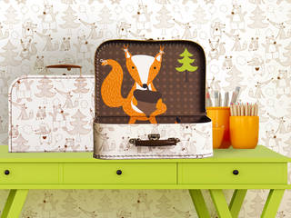 Kinderkoffer und Aufbewahrungsboxen, Designstudio DecorPlay Designstudio DecorPlay Moderne Kinderzimmer Braun