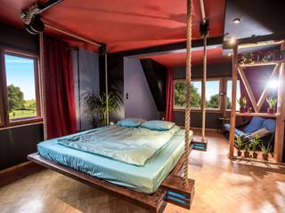 Wiszące łóżko Imperial Couch, Hanging beds Hanging beds Minimalistische Schlafzimmer Holz Braun