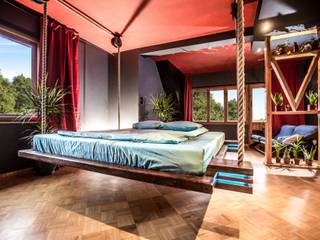 Wiszące łóżko Imperial Couch, Hanging beds Hanging beds Minimalistyczna sypialnia