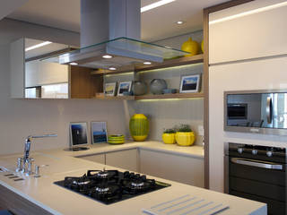 Apartamento DT, Amanda Carvalho - arquitetura e interiores Amanda Carvalho - arquitetura e interiores Modern kitchen