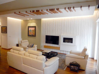 Casa AS, Nicola Sacco Architetto Nicola Sacco Architetto Modern living room