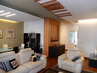 Casa AS, Nicola Sacco Architetto Nicola Sacco Architetto Modern Living Room Wood Wood effect