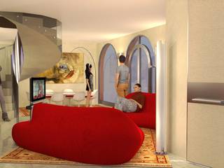 Interiors in Tuscany, Planet G Planet G Moderne woonkamers