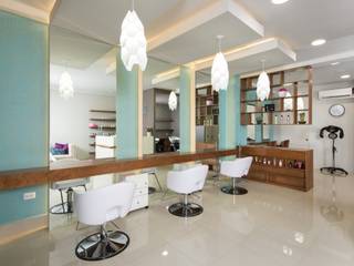 Catalina Beauty Parlor, LGZ Taller de arquitectura LGZ Taller de arquitectura Commercial spaces Ceramic Beige