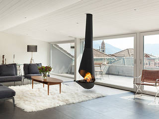 Fireplace Mod. ARTICULARE, DAE DAE Modern living room Metal