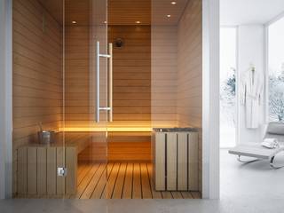 Sauna Finlandese, ki life Wellness Operator ki life Wellness Operator 모던스타일 스파 솔리드 우드 멀티 컬러