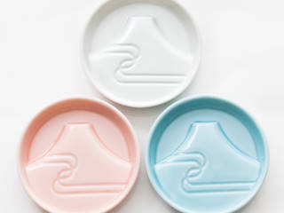 TEABAG TRAY Mt.Fuji, YAMAUCHI DESIGN PLUS YAMAUCHI DESIGN PLUS Modern dining room Porcelain