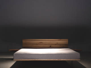 Łóżko MODO, mazzivo mazzivo Modern style bedroom Wood Wood effect