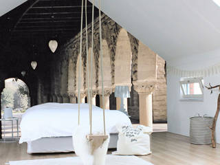 prima e dopo, Creativespace Sartoria Murale Creativespace Sartoria Murale Eclectic style walls & floors Paper