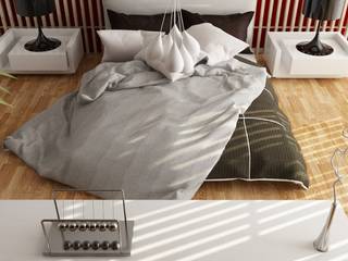 Stanza da letto minimal, grafica2d3d grafica2d3d غرفة نوم