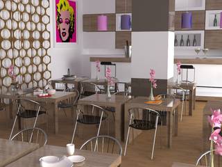 proposta progettuale risto/pub, grafica2d3d grafica2d3d Commercial spaces