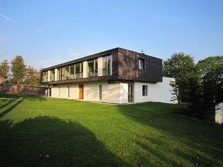 Groveside House, The Chase Architecture The Chase Architecture Moderne Häuser Kupfer/Bronze/Messing Weiß