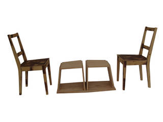 side-table/2-chairs-1-coffee-table, Laszlo Rozsnoki Laszlo Rozsnoki Ausgefallene Wohnzimmer Holz