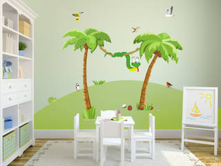 Wandtattoos - Dschungel im Kinderzimmer, MHBilder-Design MHBilder-Design Nursery/kid’s room Synthetic Brown