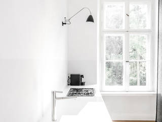 House near Berlin, Loft Kolasinski Loft Kolasinski 北欧デザインの キッチン 石 白色