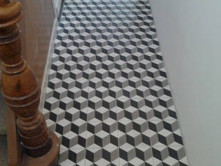 Realisaties, Den Ouden Tegel Den Ouden Tegel Country style corridor, hallway& stairs Tiles