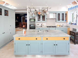 Mediterranean Style, Rencraft Rencraft Mediterranean style kitchen Wood Blue