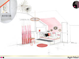 Avant Projet Sommaire - Chambre adolescente - Bourgogne (21), dEEEco dEEEco Scandinavian style bedroom