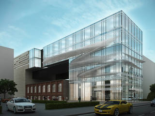Budynek biurowy, Wrocław, koncepcja, Majchrzak Pracownia Projektowa Majchrzak Pracownia Projektowa