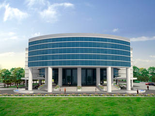 Office Building-Competition, Sthaptya Vishwa Project Consultants Sthaptya Vishwa Project Consultants 商業空間