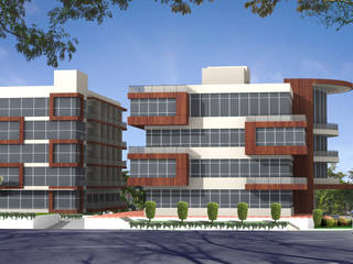 Office Building - Competition, Sthaptya Vishwa Project Consultants Sthaptya Vishwa Project Consultants Commercial spaces