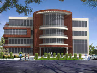 Office Building - Competition, Sthaptya Vishwa Project Consultants Sthaptya Vishwa Project Consultants Commercial spaces