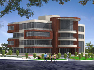 Office Building - Competition, Sthaptya Vishwa Project Consultants Sthaptya Vishwa Project Consultants Commercial spaces