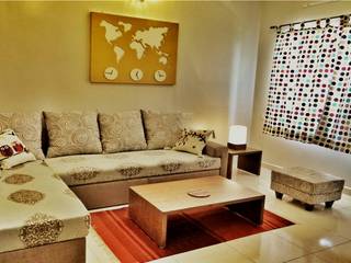 Despande's Residence, Nuvo Designs Nuvo Designs Modern living room Cotton