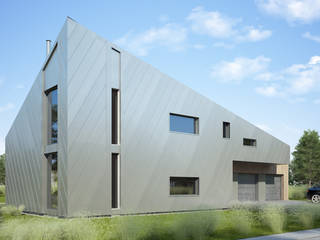 Projekty domów - House x08, Majchrzak Pracownia Projektowa Majchrzak Pracownia Projektowa Modern Houses