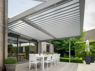 Kingsland Road, IQ Outdoor Living IQ Outdoor Living Balcones y terrazas de estilo moderno Aluminio/Cinc