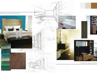 Aménagement de combles, Kauri Architecture Kauri Architecture Moderne slaapkamers