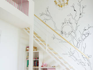 ​Rénovation lourde et surélévation d'une maison à Nogent S/Marne. 182m² ., Yeme + Saunier Yeme + Saunier Nursery/kid’s room Pink