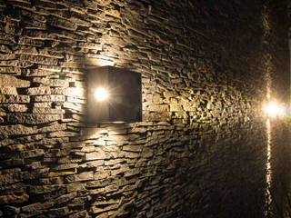 Casas Trapecio, INDICO INDICO Tường & sàn phong cách hiện đại Cục đá