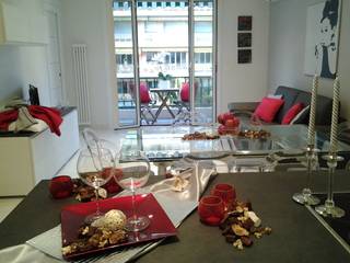 52 RED PASSION - Valorizzazione Immobiliare Costa Azzurra Francia -, Loredana Vingelli Home Decor Loredana Vingelli Home Decor Modern dining room