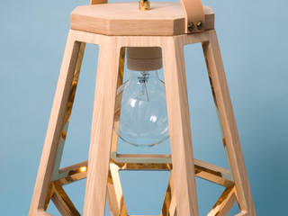 Lamp ZUID Small, Çedille by Françoise Oostwegel Çedille by Françoise Oostwegel ห้องทานข้าว ทองแดง ทองสัมฤทธิ์ ทองเหลือง