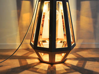 Lamp ZUID Medium, Çedille by Françoise Oostwegel Çedille by Françoise Oostwegel ห้องนั่งเล่น ทองแดง ทองสัมฤทธิ์ ทองเหลือง