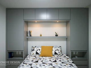 거실의 서재화 , 은혜로운 집 _ 25py, 홍예디자인 홍예디자인 Dormitorios modernos
