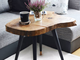 BIG STILL WOOD Coffee Table - Black, D2 Studio D2 Studio Salas de estar escandinavas Madeira Acabamento em madeira Bancadas e bandejas