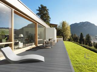 Leżak, szezlong z betonu, Modern Line Modern Line Modern style balcony, porch & terrace
