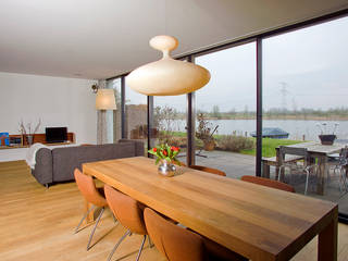 Villa de Waard Mensink, IJburg Amstrdam, KENK architecten KENK architecten Comedores modernos