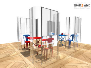 PLAN two, Frédéric TABARY Frédéric TABARY Modern Study Room and Home Office Plastic Transparent