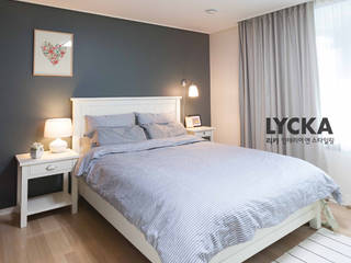 내추럴 스타일 인테리어 역삼그레이튼아파트, LYCKA interior & styling LYCKA interior & styling Dormitorios de estilo escandinavo