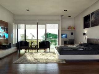 Casa Pachuca A-1, CELE disseny CELE disseny Modern style bedroom