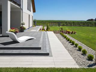 Nowoczesne nawierzchnie z betonu - taras i ogród, Modern Line Modern Line Modern terrace