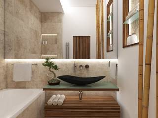 Natur- Badezimmer FUJI, Perfecto design Perfecto design Moderne badkamers